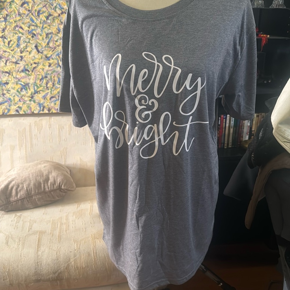 Merry and Bright Woman's Tee 2X